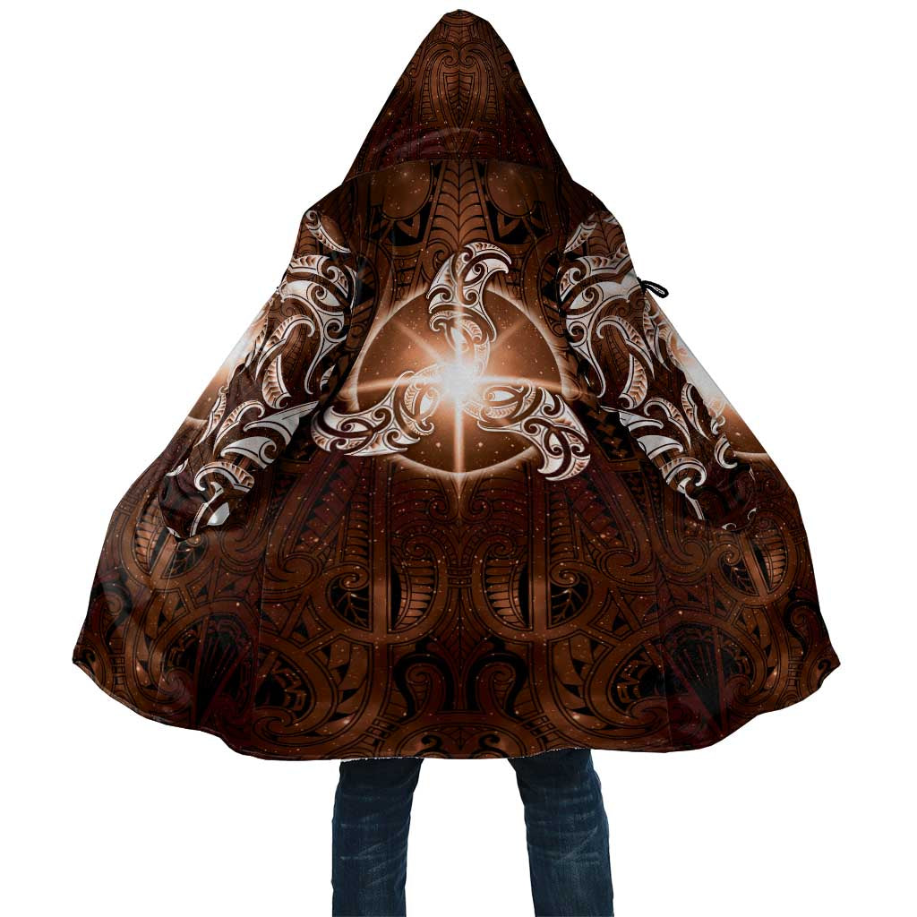 New Zealand Matariki Tupuanuku Cloak Maori Moko Brown Galaxy