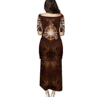 New Zealand Matariki Tupuanuku Puletasi Maori Moko Brown Galaxy