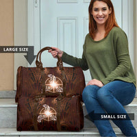 New Zealand Matariki Tupuanuku Travel Bag Maori Moko Brown Galaxy