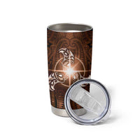New Zealand Matariki Tupuanuku Tumbler Cup Maori Moko Brown Galaxy