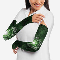 New Zealand Matariki Tupuarangi Arm Sleeves Maori Moko Green Galaxy