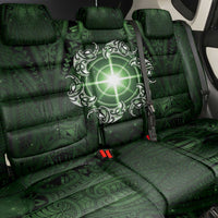 New Zealand Matariki Tupuarangi Back Car Seat Cover Maori Moko Green Galaxy