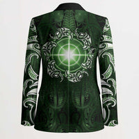 New Zealand Matariki Tupuarangi Blazer Maori Moko Green Galaxy