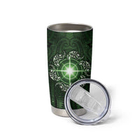 New Zealand Matariki Tupuarangi Tumbler Cup Maori Moko Green Galaxy