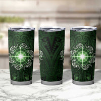 New Zealand Matariki Tupuarangi Tumbler Cup Maori Moko Green Galaxy