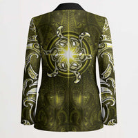New Zealand Matariki Hiwaiterangi Blazer Maori Moko Yellow Galaxy