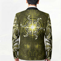 New Zealand Matariki Hiwaiterangi Blazer Maori Moko Yellow Galaxy