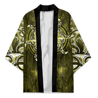 New Zealand Matariki Hiwaiterangi Kimono Maori Moko Yellow Galaxy