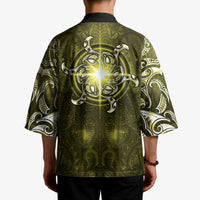 New Zealand Matariki Hiwaiterangi Kimono Maori Moko Yellow Galaxy