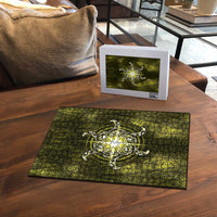 New Zealand Matariki Hiwaiterangi Puzzle Maori Moko Yellow Galaxy