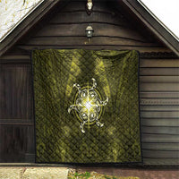 New Zealand Matariki Hiwaiterangi Quilt Maori Moko Yellow Galaxy