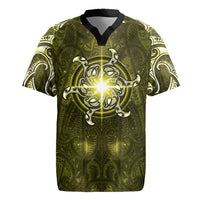 New Zealand Matariki Hiwaiterangi Rugby Jersey Maori Moko Yellow Galaxy
