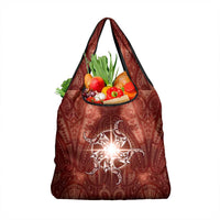 New Zealand Matariki Pohutukawa Grocery Bag Maori Moko Red Galaxy