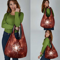New Zealand Matariki Pohutukawa Grocery Bag Maori Moko Red Galaxy