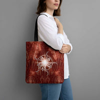New Zealand Matariki Pohutukawa Tote Bag Maori Moko Red Galaxy