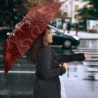 New Zealand Matariki Pohutukawa Umbrella Maori Moko Red Galaxy