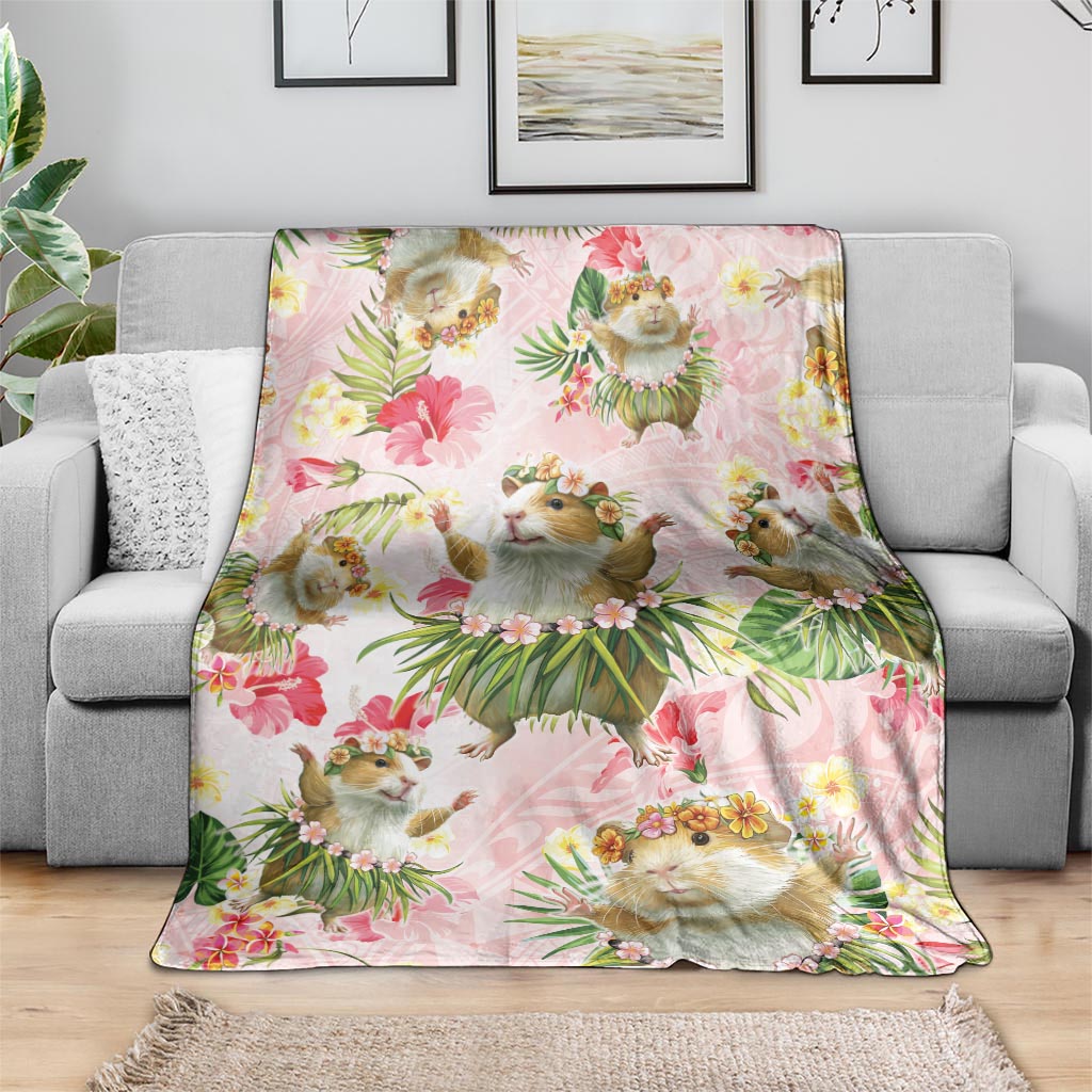 Hawaii Guinea Hula Pig Blanket Funny Tropical Style