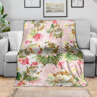 Hawaii Guinea Hula Pig Blanket Funny Tropical Style