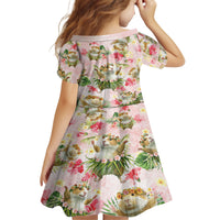 Hawaii Guinea Hula Pig Family Matching Off The Shoulder Long Sleeve Dress and Hawaiian Shirt Funny Tropical Style LT05 - Polynesian Pride