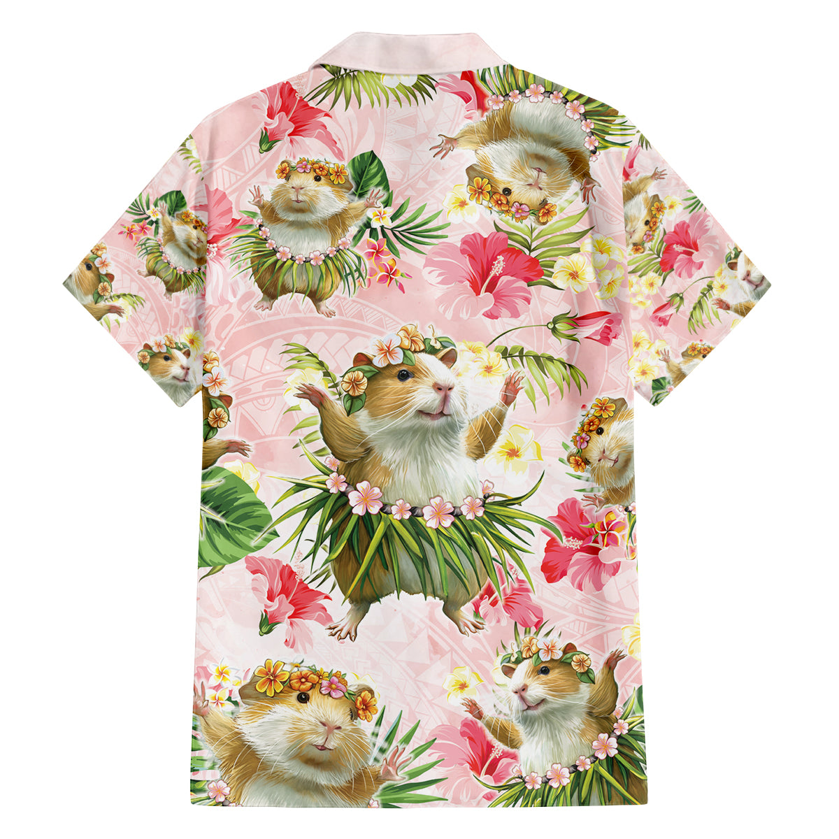 Hawaii Guinea Hula Pig Family Matching Off The Shoulder Long Sleeve Dress and Hawaiian Shirt Funny Tropical Style LT05 - Polynesian Pride