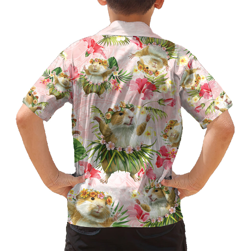 Hawaii Guinea Hula Pig Family Matching Tank Maxi Dress and Hawaiian Shirt Funny Tropical Style LT05 - Polynesian Pride