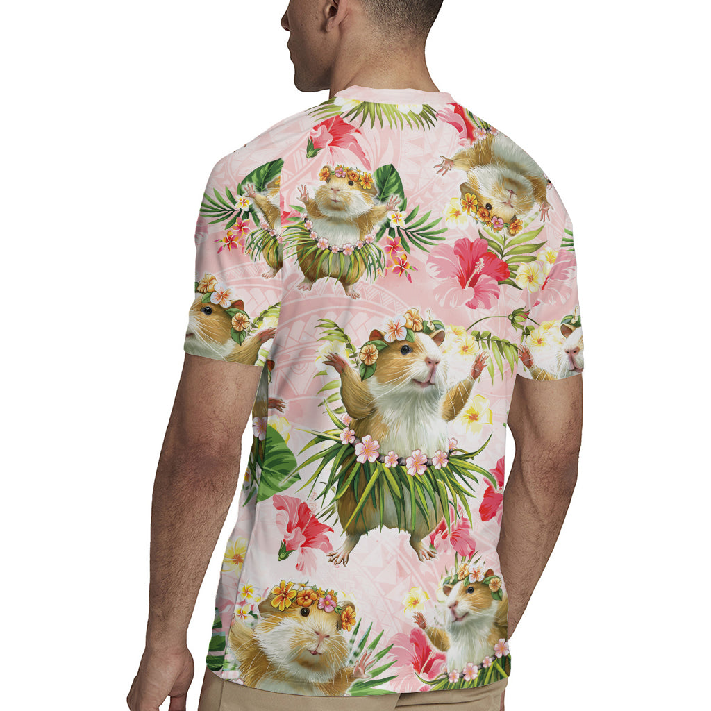 Hawaii Guinea Hula Pig Rugby Jersey Funny Tropical Style LT05 - Polynesian Pride
