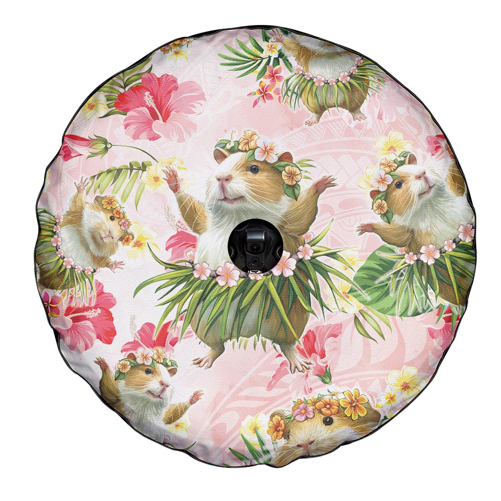 Hawaii Guinea Hula Pig Spare Tire Cover Funny Tropical Style
