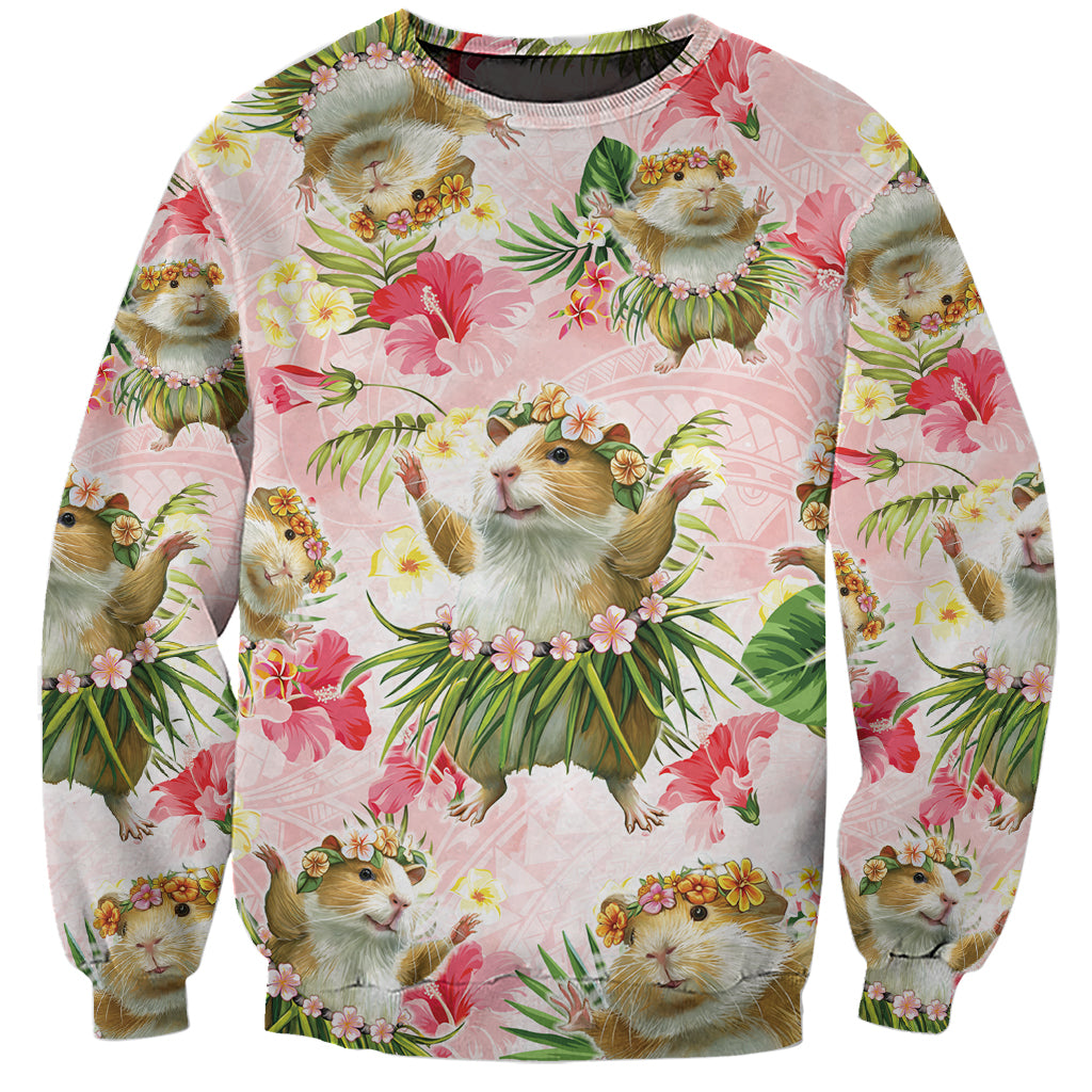Hawaii Guinea Hula Pig Sweatshirt Funny Tropical Style