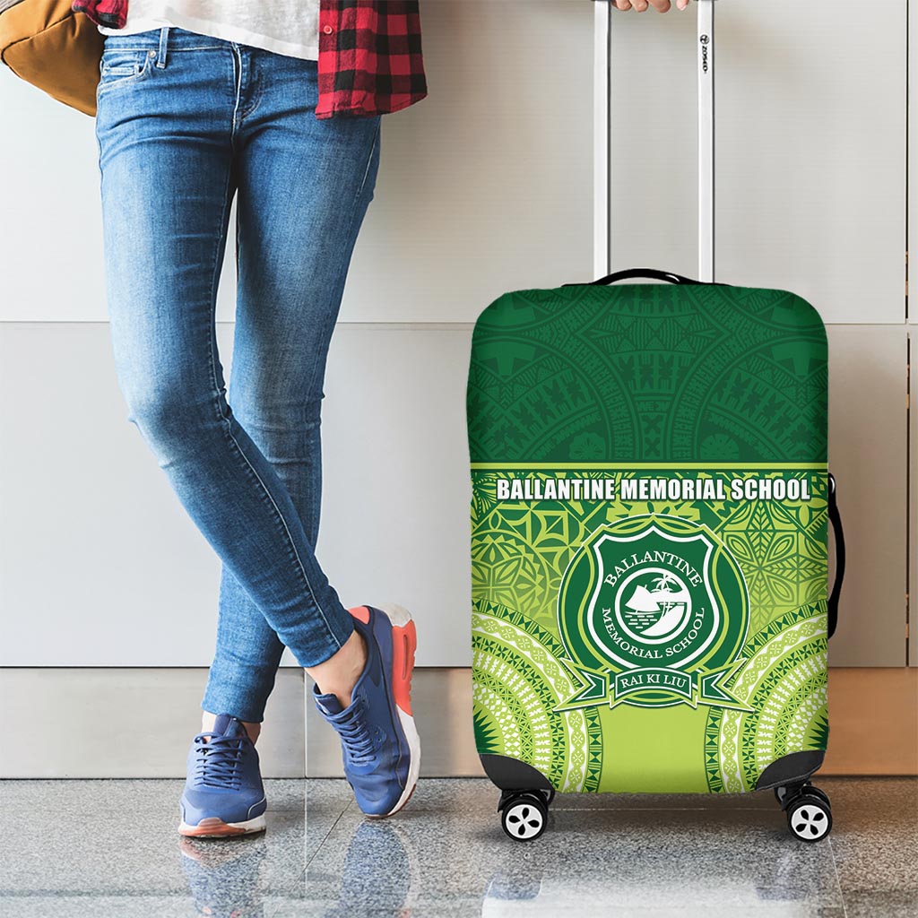 Ballantine Memorial School Luggage Cover With Fijian Tapa Pattern