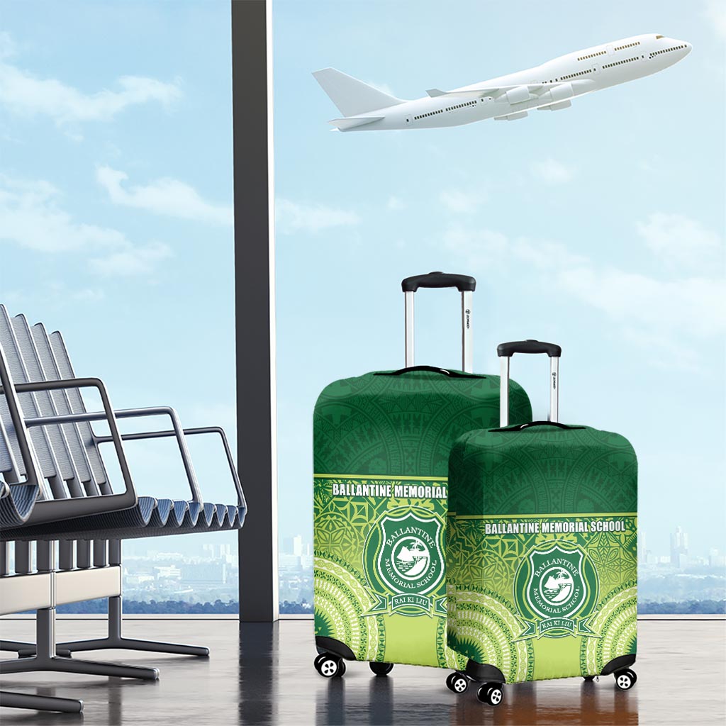 Ballantine Memorial School Luggage Cover With Fijian Tapa Pattern