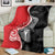 New Zealand Aotearoa Blanket Kiwi Fern Maori Pattern Red Version