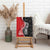 New Zealand Aotearoa Canvas Wall Art Kiwi Fern Maori Pattern Red Version
