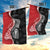 New Zealand Aotearoa Garden Flag Kiwi Fern Maori Pattern Red Version
