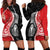 New Zealand Aotearoa Hoodie Dress Kiwi Fern Maori Pattern Red Version