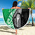 New Zealand Aotearoa Beach Blanket Kiwi Fern Maori Pattern Green Version