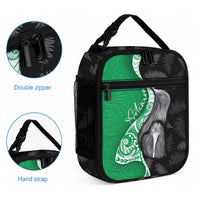 New Zealand Aotearoa Lunch Bag Kiwi Fern Maori Pattern Green Version LT05 - Polynesian Pride