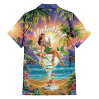 Aloha Hawaii Family Matching Long Sleeve Bodycon Dress and Hawaiian Shirt Hula Martini Tropical Vibes LT05 - Polynesian Pride