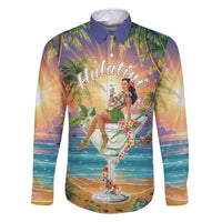 Aloha Hawaii Family Matching Mermaid Dress and Hawaiian Shirt Hula Martini Tropical Vibes - Polynesian Pride