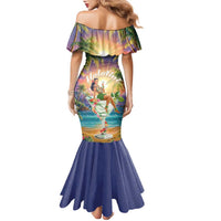 Aloha Hawaii Family Matching Mermaid Dress and Hawaiian Shirt Hula Martini Tropical Vibes - Polynesian Pride