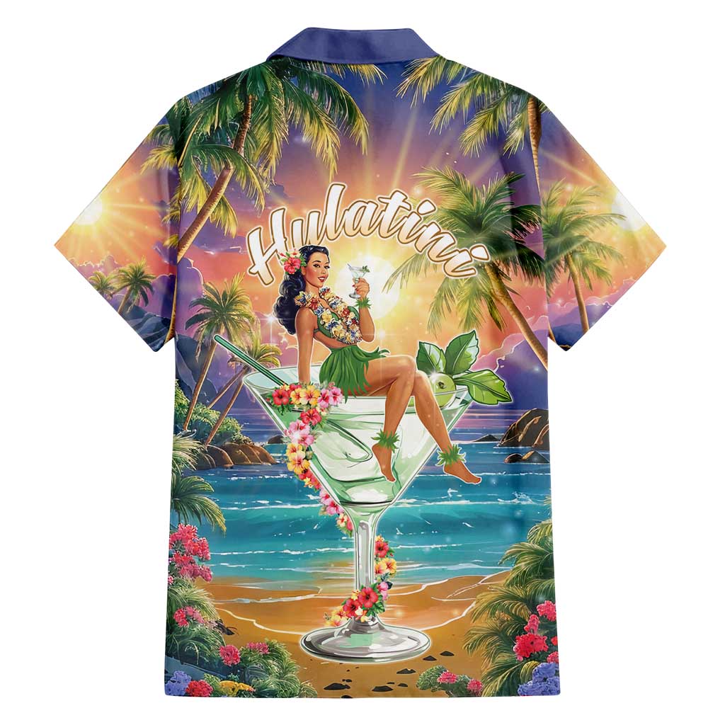 Aloha Hawaii Family Matching Off Shoulder Maxi Dress and Hawaiian Shirt Hula Martini Tropical Vibes - Polynesian Pride