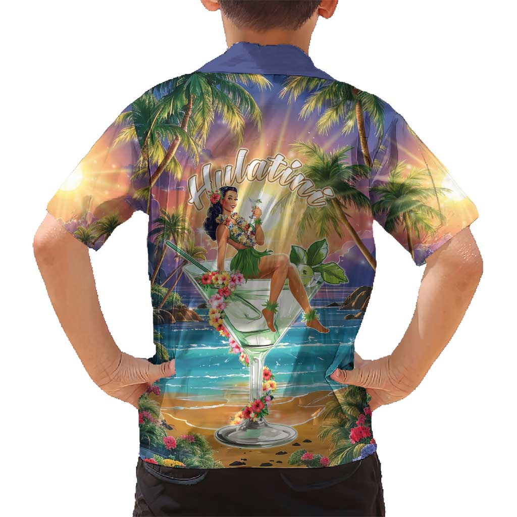 Aloha Hawaii Family Matching Short Sleeve Bodycon Dress and Hawaiian Shirt Hula Martini Tropical Vibes LT05 - Polynesian Pride