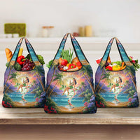 Aloha Hawaii Grocery Bag Hula Martini Tropical Vibes - Polynesian Pride