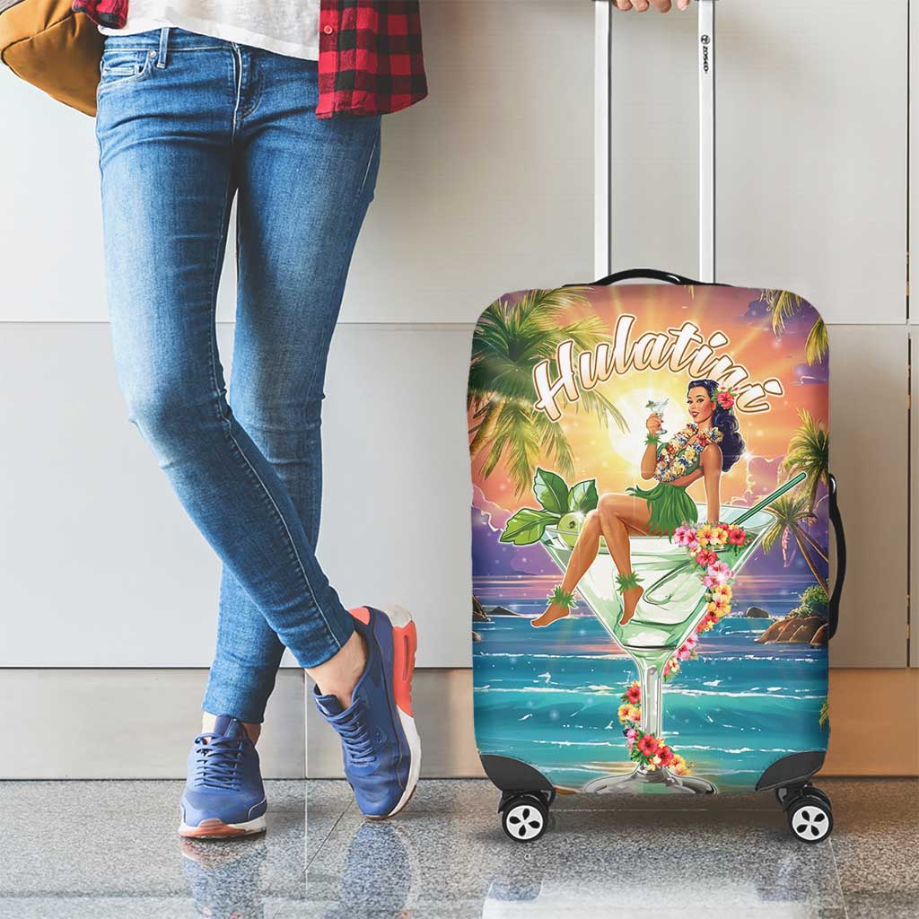 Aloha Hawaii Luggage Cover Hula Martini Tropical Vibes - Polynesian Pride
