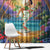 Aloha Hawaii Window Curtain Hula Martini Tropical Vibes - Polynesian Pride