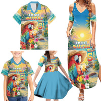 Hawaii Parrot Family Matching Summer Maxi Dress and Hawaiian Shirt Im Not Waiting Till 5 Oclock