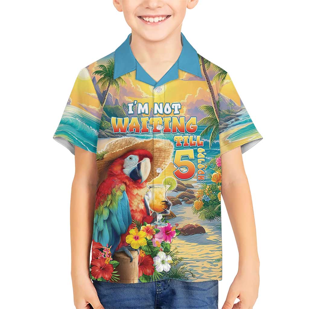 Hawaii Parrot Hawaiian Shirt Im Not Waiting Till 5 Oclock