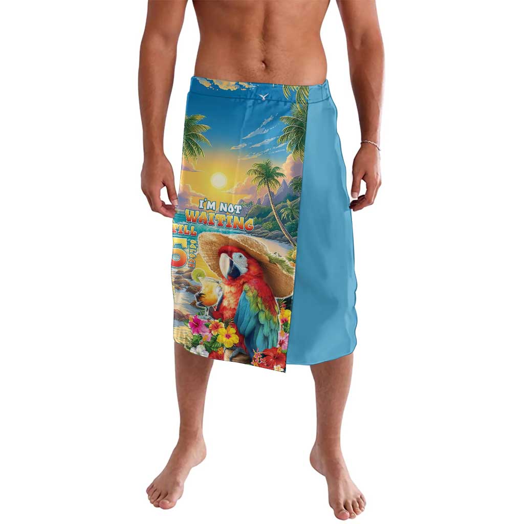 Hawaii Parrot Lavalava Im Not Waiting Till 5 Oclock