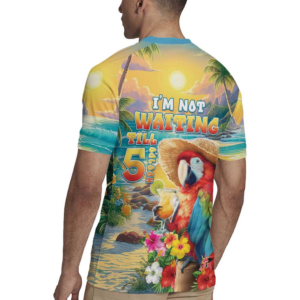 Hawaii Parrot Rugby Jersey Im Not Waiting Till 5 Oclock