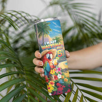 Hawaii Parrot Skinny Tumbler Im Not Waiting Till 5 Oclock
