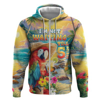 Hawaii Parrot Zip Hoodie Im Not Waiting Till 5 Oclock